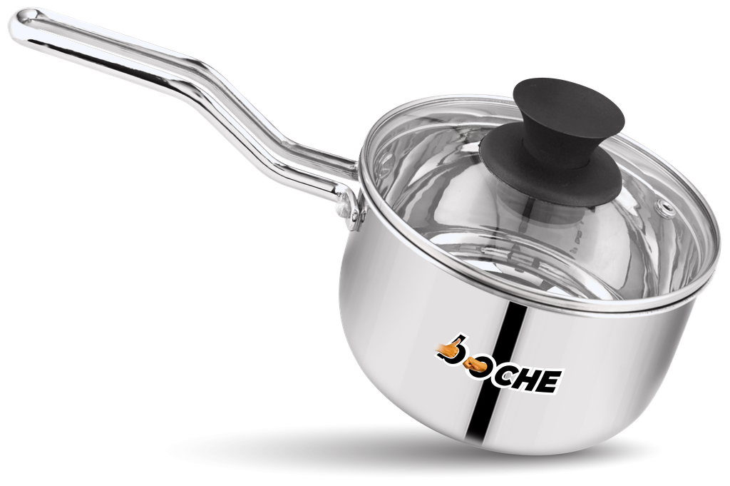 Triply Sauce Pan 160  with Glass Lid 